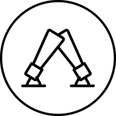 Spotlights single icon vector illustration