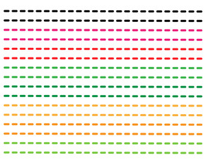 dashed lines border and scribble design elements Lines hand drawn paint brush stroke PNG isolated on black dash line Read