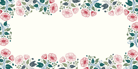 creative abstract wallpaper with floral theme and botanical vibe.decorative wall poster for wedding card and textile design

