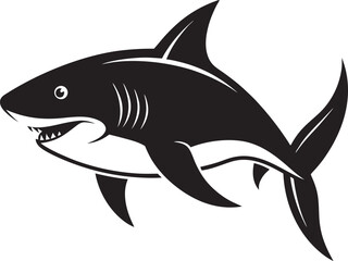 Shark silhouette vector
