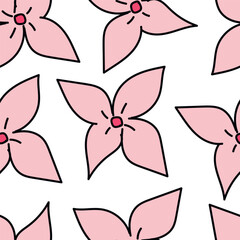 seamless pattern with autumn leaves