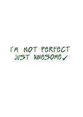 i m not perfect just awesome citation humour