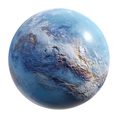 Naklejka premium Exploring the mysteries of pluto a celestial journey through space virtual environment cut out png