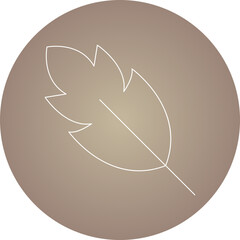 Feather single icon vector illustration