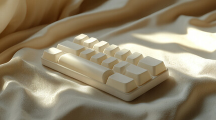 Golden silk mechanical keyboard