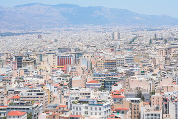 Obraz premium Aerial view of Athens Greece