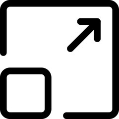 Expanding single icon vector illustration