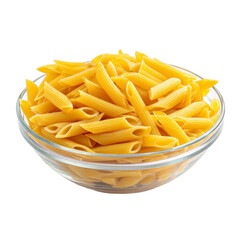 Bowl Uncooked Penne Lisce Pasta PNG Transparent