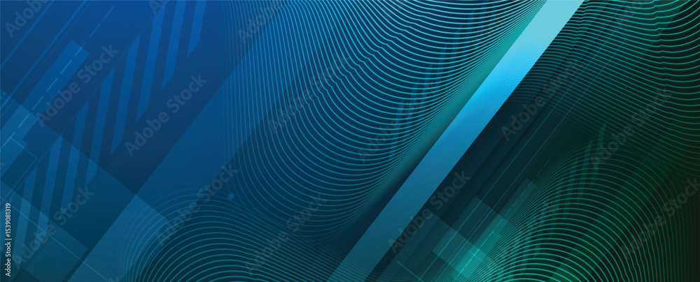 Poster Abstract high technology and science background. Technological style