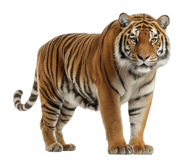Obraz premium Majestic tiger strolling through lush jungle wildlife nature wildlife conservation cut out png