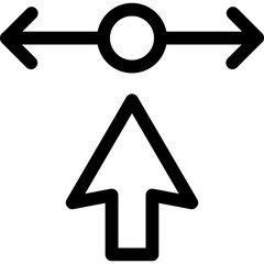 Arrow single icon vector illustration