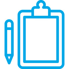 Clipboard single icon vector illustration