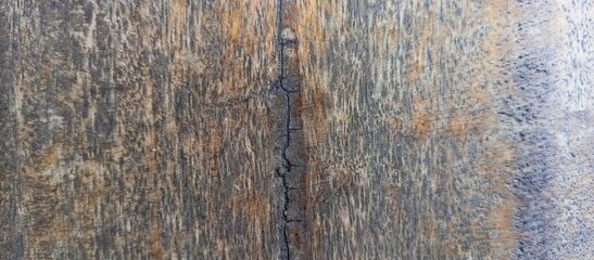 Rustic Weathered Wood Grain with Natural Crack Detail
