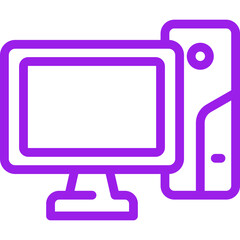 PC single icon vector illustration