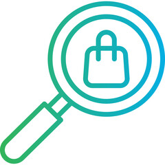 Search single icon vector illustration