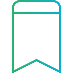 Bookmark single icon vector illustration