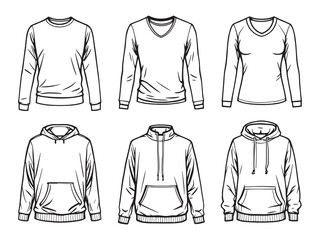Thermal top warmwear line art collection