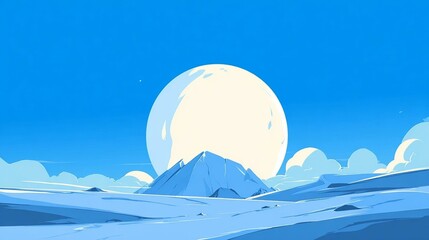 Fototapeta premium Moonstone Desktop Background Vector