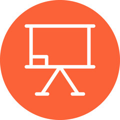 Whiteboard single icon vector illustration