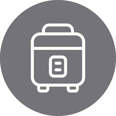Obraz premium Cooker single icon vector illustration