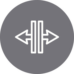 Expand single icon vector illustration