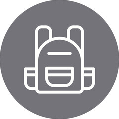 Obraz premium School bag single icon vector illustration
