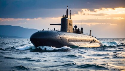 submarine in the ocean