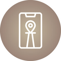 Map location single icon vector illustration