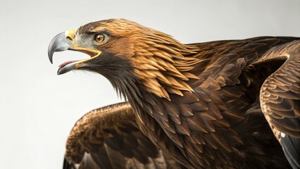 Obraz premium Golden Eagle on studio background