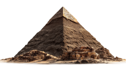 Exploring the great pyramid of giza ancient architectural wonder of the egyptian desert cut out png