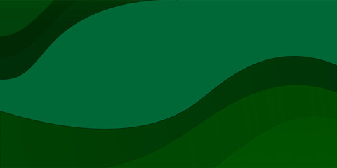 Green abstract wave modern digital background