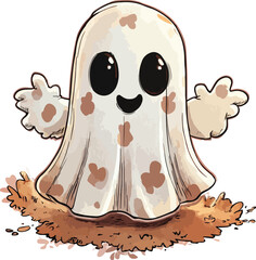 halloween ghost cartoon