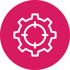 Settings single icon vector illustration