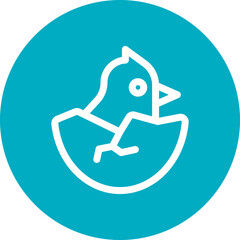 Broken egg single icon vector illustration