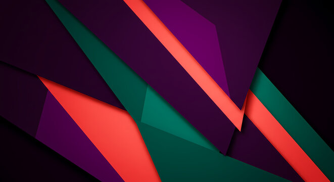 Red and Green Colorful Abstract Pattern with Retro Texture Design