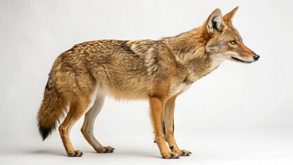Golden Jackal on studio background