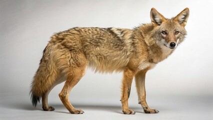 Obraz premium Golden Jackal on studio background