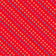 red polka dots Seamless pattern abstract 