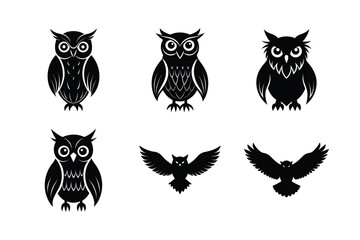 Owl silhouette bundle design