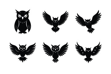 Owl silhouette bundle design