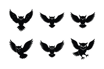 Owl silhouette bundle design