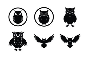 Owl silhouette bundle design