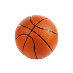 Fototapeta premium Classic orange basketball isolated on a white background png ai generated
