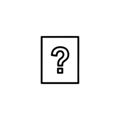 Referendum Question Mark Icon Vector