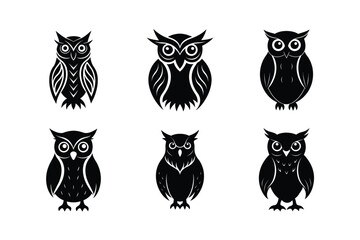 Owl silhouette bundle design