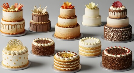 indian food Assorted Delicious Cakes:  Gourmet Bakery Collection