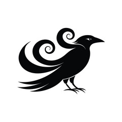 bird on a white background