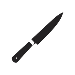 Fototapeta premium Black silhouette of utility knife with pointed blade used in construction, insulation cutting, and packaging tasks