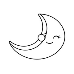 vector illustration of a moon
