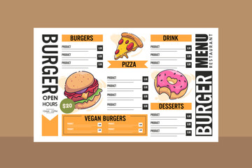 Menu Card Design